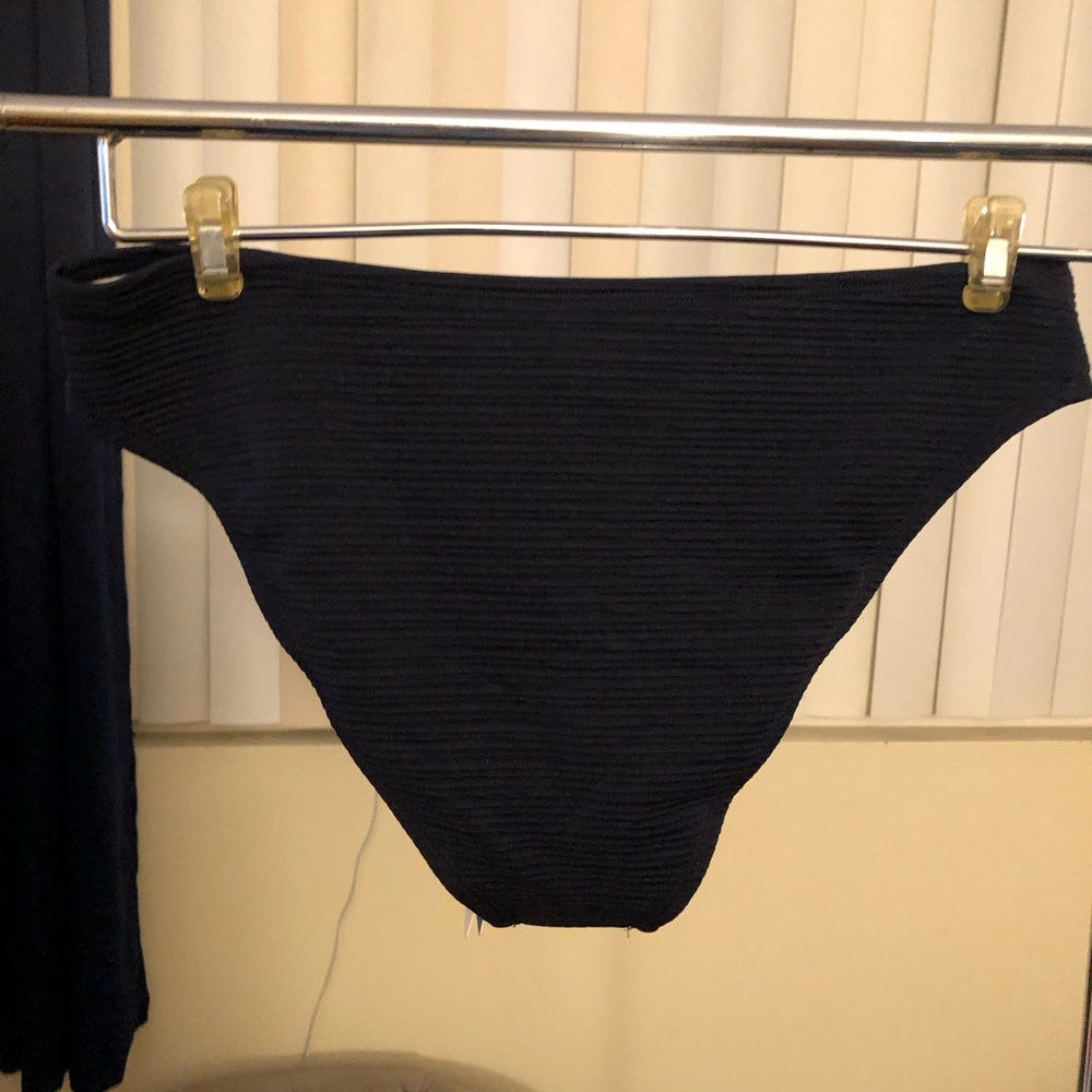 Cupshe Black Ribbed Bikini Bottom - Picture 2 of 3